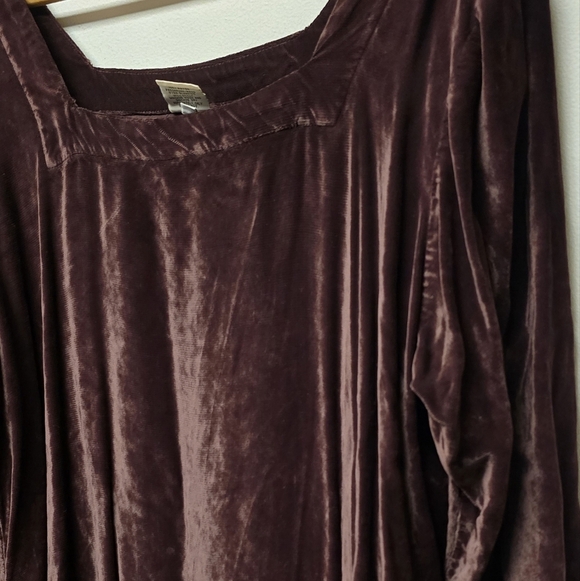 CP Shades Vintage 90s Brown Velvet Maxi Dress LWhimsigoth Dark Academia - Picture 8 of 9